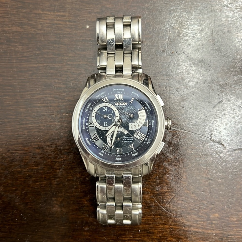 Citizens Eco Drive Calibre E870 Blue Dial 39mm